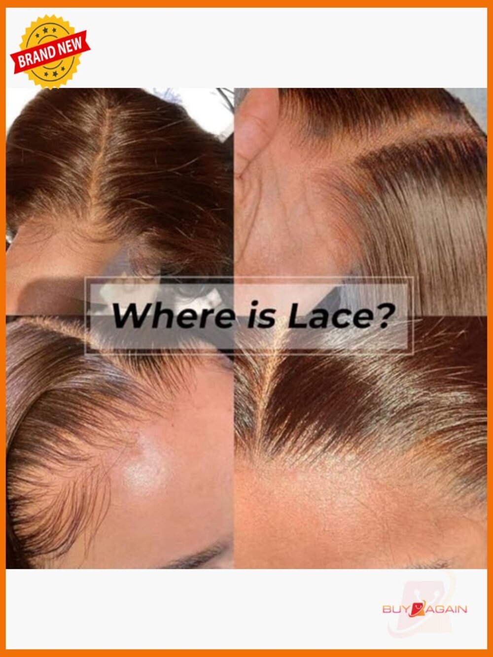 250% Density 28inch Human Hair Lace Front Wig - Picture 3 of 5
